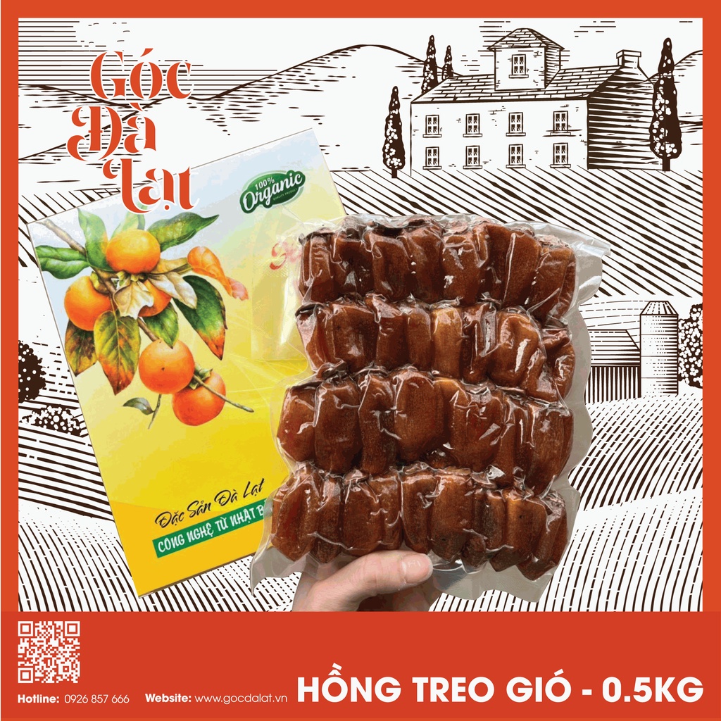 Hồng treo gió Đà Lạt loại Đặc Biệt dẻo ngon | GÓC ĐÀ LẠT