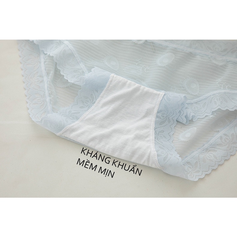 Quần lót nữ viền ren cao cấp thoáng khí Kerist 354