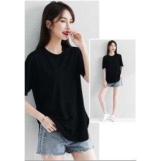 ÁO THUN NỮ COTTON TAY NGẮN, VẠT BẦU, DÁNG RỘNG ĐƠN GIẢN ĐẸP