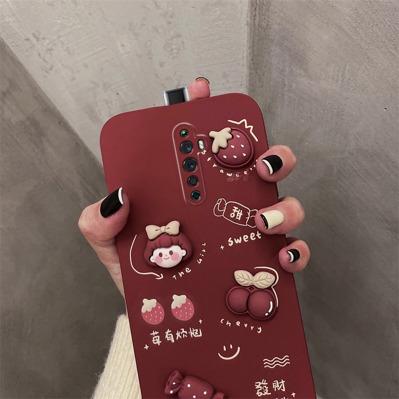 Ốp Điện Thoại Mềm Hình Hoa Thời Trang Cho OPPO Reno Reno2 Reno2F Reno5 Reno8 Reno8pro Reno8Z