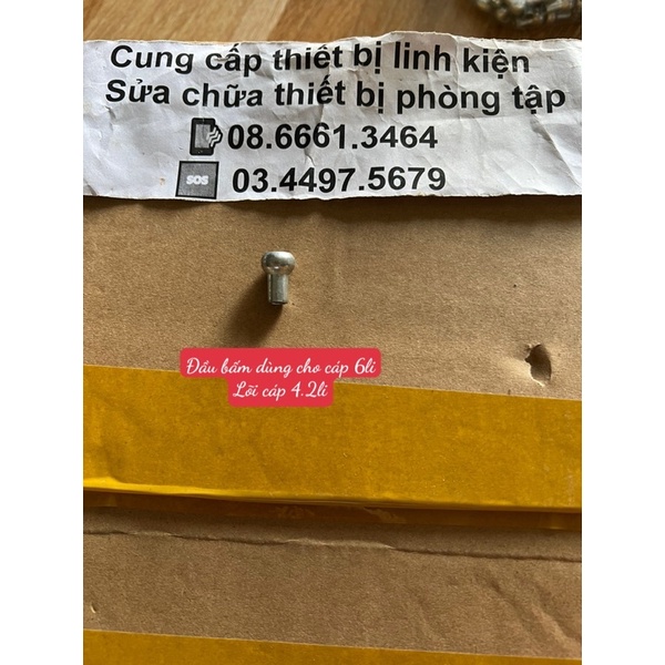 Đầu bấm cos dây cáp cho máy tập gym