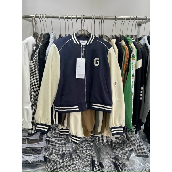 Nỉ chữ c dáng bomber hàng đep