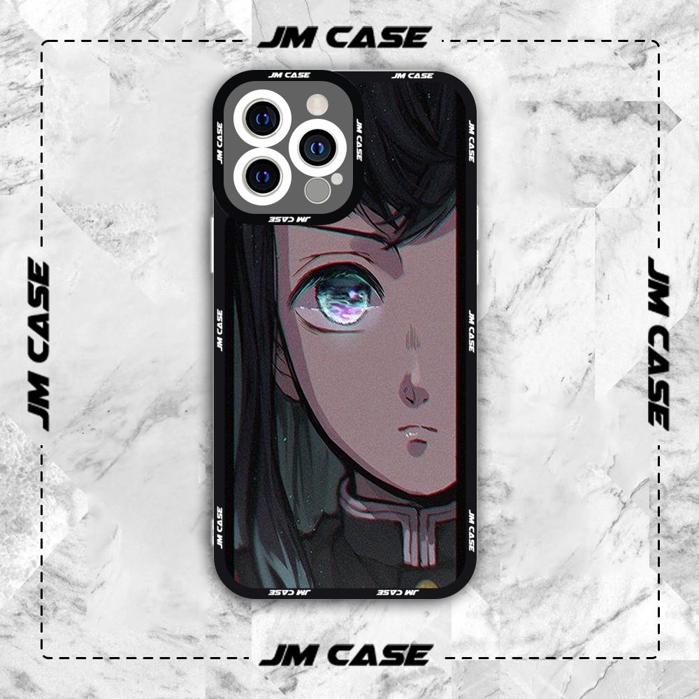Ốp lưng iphone cạnh vuông JMCase Muichirou Kimetsu No Yaiba Anime Manga /8plus/x/xs/11/12/pro/max/plus/promax