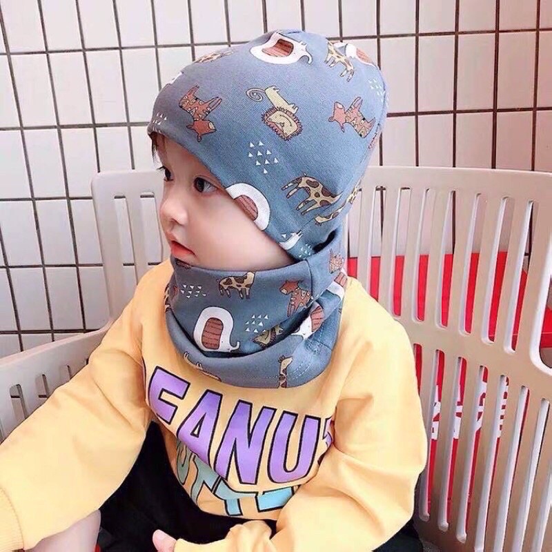 Mũ cotton mềm co dãn ấm áp cho bé yêu hình siêu ngộ nghĩnh