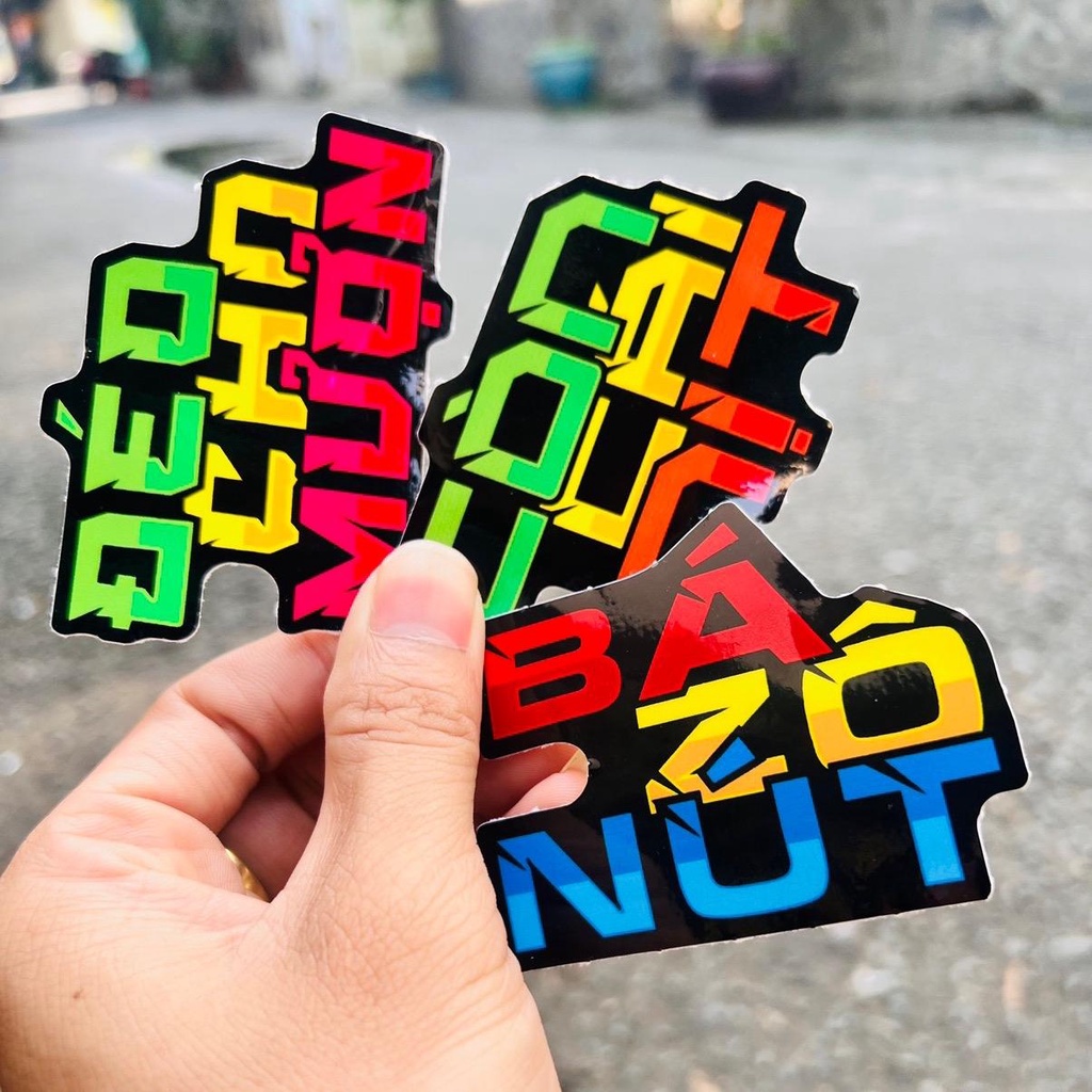 Combo tem 3 chữ khác nhau