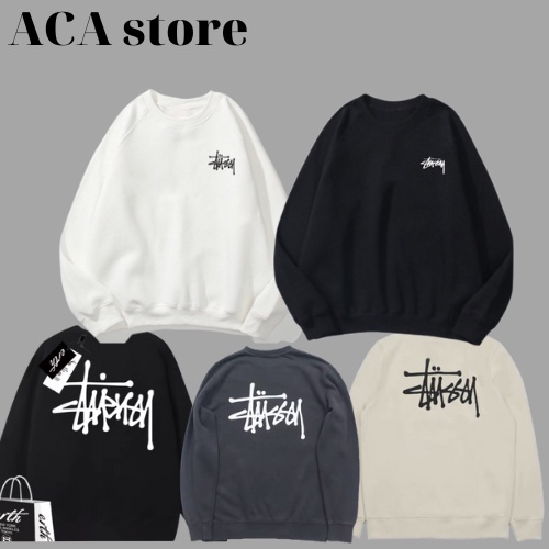 Áo Sweater STUSSY Nam Nữ Unisex, Áo Nỉ Unisex Form Rộng Phong Cách Hàn Quốc ACA STORE