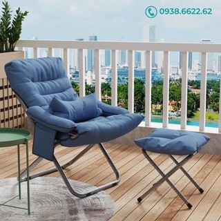 Ghế thư giãn du lịch hapo 44, ghế lười sofa có gác chân thư giãn đọc sách làm việc