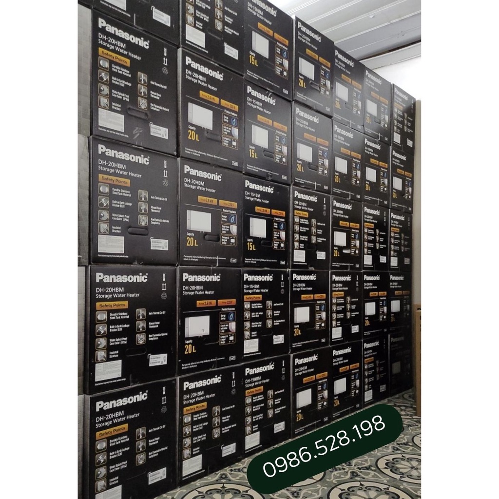 Bình nước nóng 20L PANASONIC - Bình nóng lạnh chính hãng, xuất xứ Malaysia