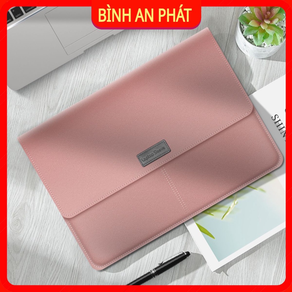 Túi da đựng laptop macbook Pro, Macbook Air 11/12/13.3/14/15/15,6 inch cao cấp, mẫu mới.