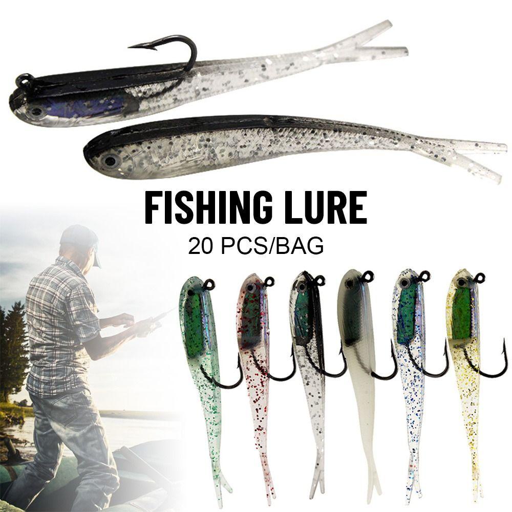 LET Set 20 Mồi Giả Nhử Cá 7.5cm 2.3g Bằng Nhựa