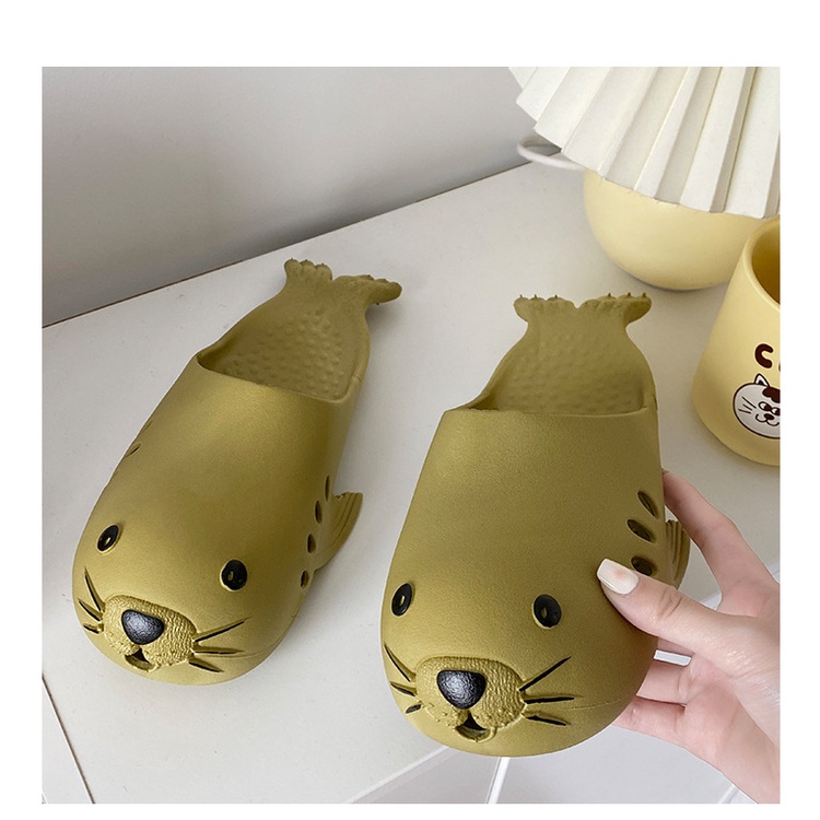 Dép Đi Trong Nhà Hình Sư Tử Biển Dễ Thương Cho Cặp Đôi