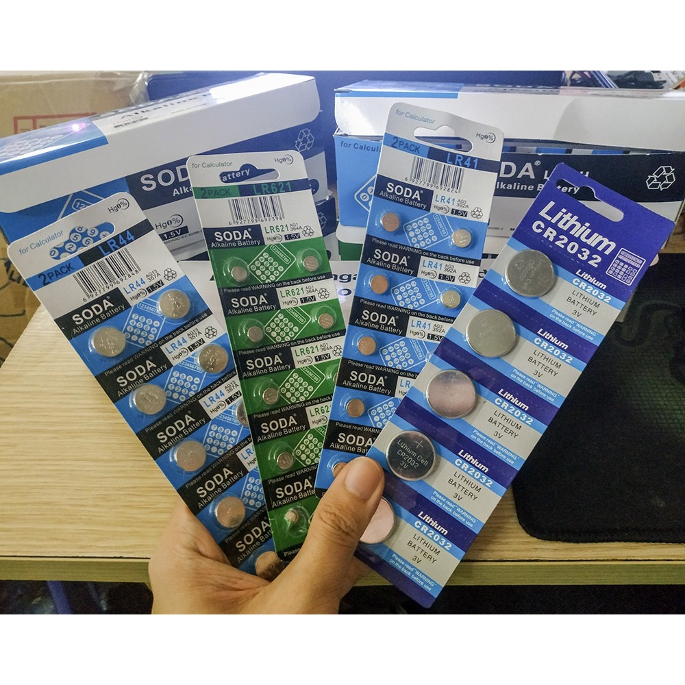 Bán Sỉ 1 Vỉ Pin Cúc Áo Đồng Hồ Đủ Loại AG/CR/LR- Chọn Mã - Có Bảng Quy Đổi Mã Pin