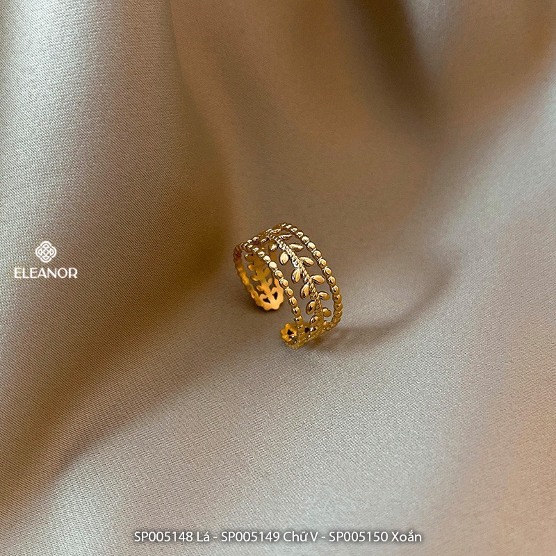 Nhẫn nữ hở Eleanor Accessories nhiều họa tiết phụ kiện trang sức 5148