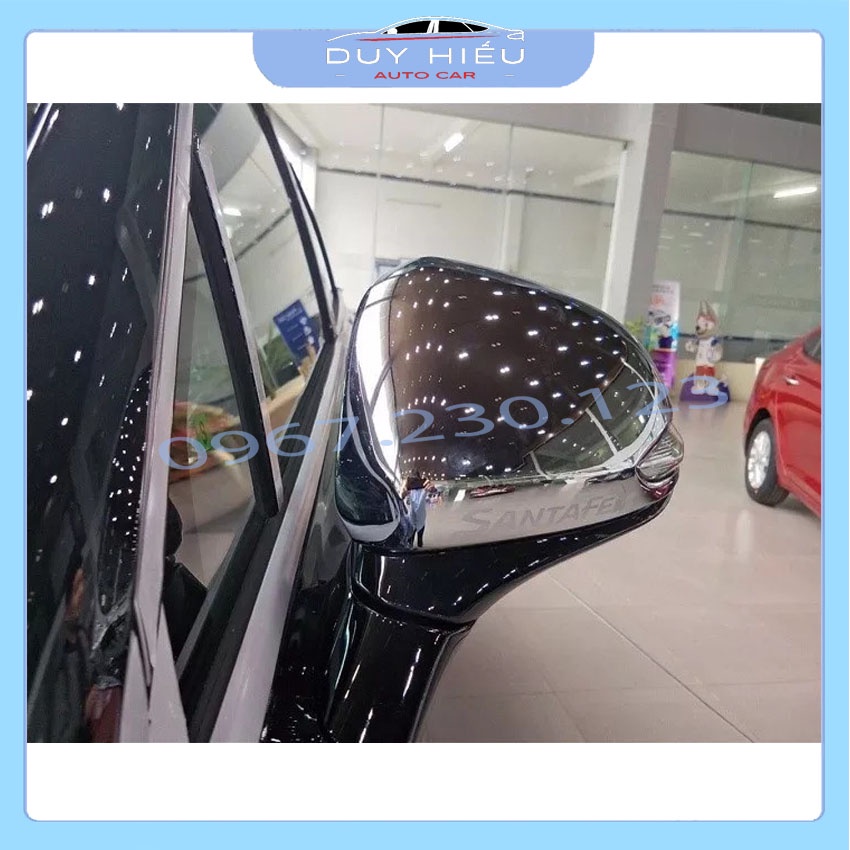 Cặp ốp gương chiếu hậu HYUDAI SANTAFE 2019-2020 mạ crom sáng bóng không han gỉ