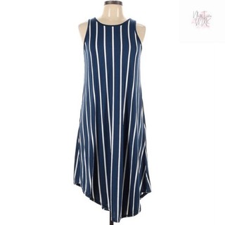 Đầm Thun Tank Ba Lỗ Sát Nách Cổ Tròn Kẻ Sọc WEST LOOP Hàng Xuất Dư Xịn Cao Cấp Form Rộng Suông Chất Mịn Mát