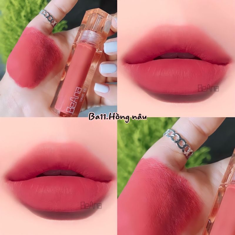 Son hồng đất, son kem màu hồng đất, son môi màu hồng đất, son chính hãng beana chất son siêu lỳ không trôi