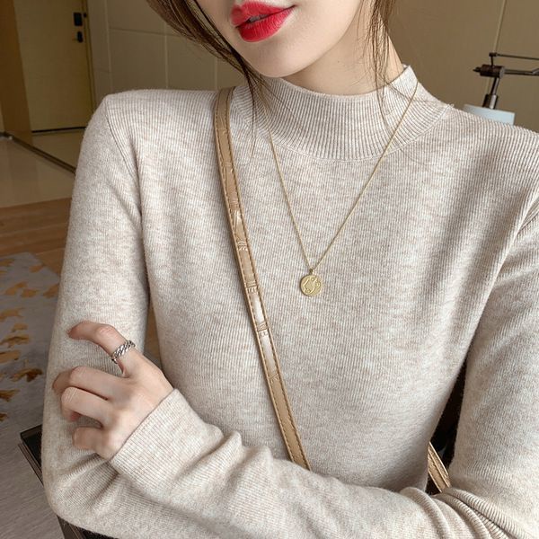 Áo thu đông dệt kim dài tay lười mẫu mới mùa thu áo mặc trong áo len cặp đôi lười dễ thương