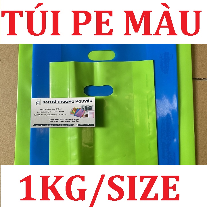 1Kg Túi Xốp PE Bóng Dẻo Dai, Đủ Size Hàng Loại Tốt, Đựng Mỹ Phẩm, Quần Áo, Gói Hàng Online, Túi Dày Đẹp