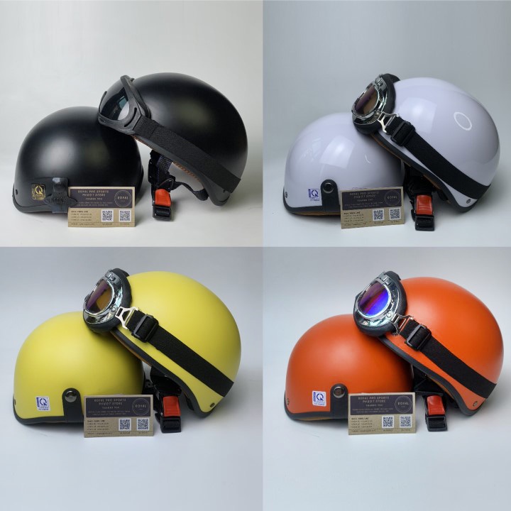 Mũ Bảo Hiểm Nửa Đầu 1/2 Nhiều Tem Giá Sỉ Siêu HOT - Hàng Cao Cấp