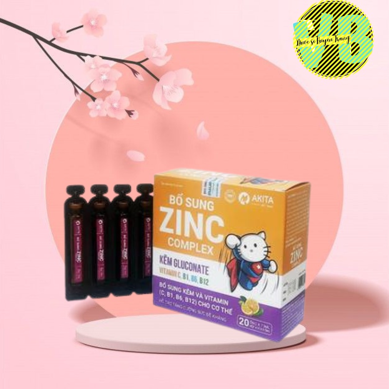 Kẽm zinc bổ sung kẽm và vitamin cho bé 20 ống