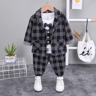 Vest bé trai 5 chi tiết, bộ Vest bé trai cho bé 3-9 tuổi