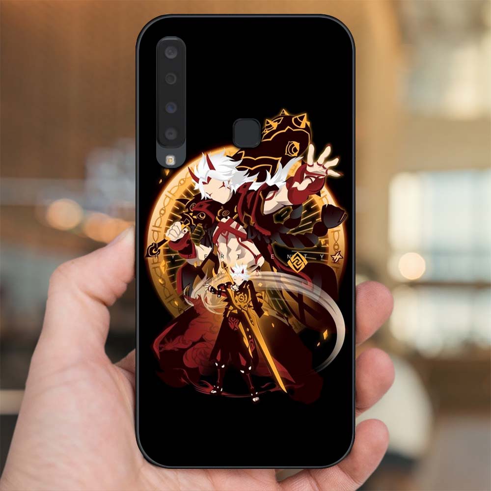 Ốp lưng Samsung A9 2018 viền đen in hình Arataki Itto Genshin Impact