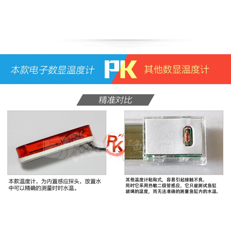 Nhiệt Kế Điện Tử Màn Hình LED Kỹ Thuật Số Đo Nhiệt Độ Nước Bể Cá