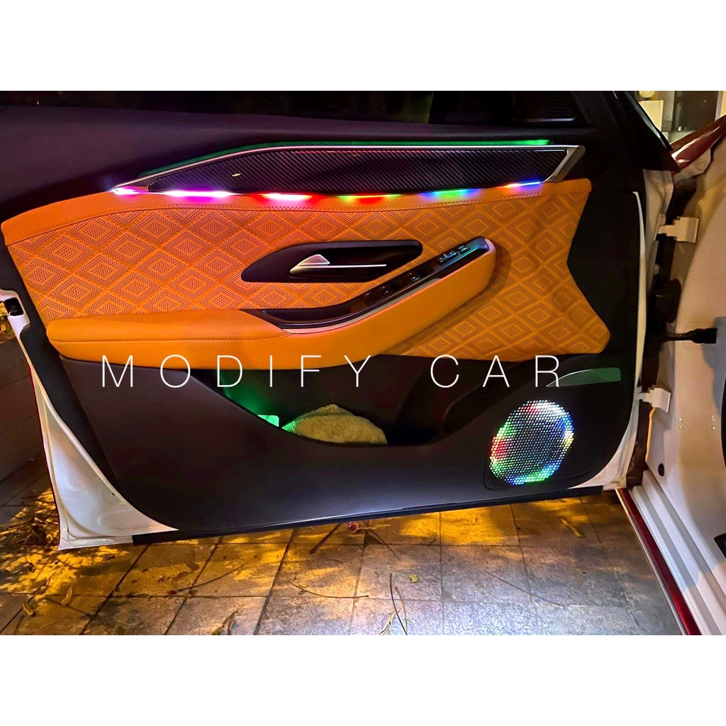 Đèn led trang trí nội thất oto, xe hơi V4, led viền 22 chi tiết đổi màu qua app điện thoại