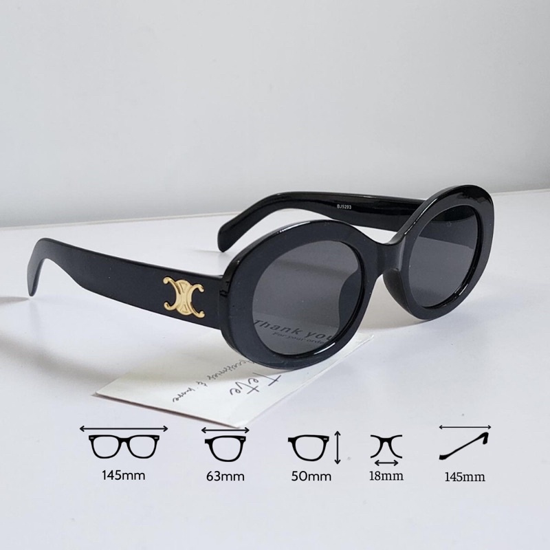 Kính CLine thời trang nam nữ 🌸Kính râm mát bầu dục oval