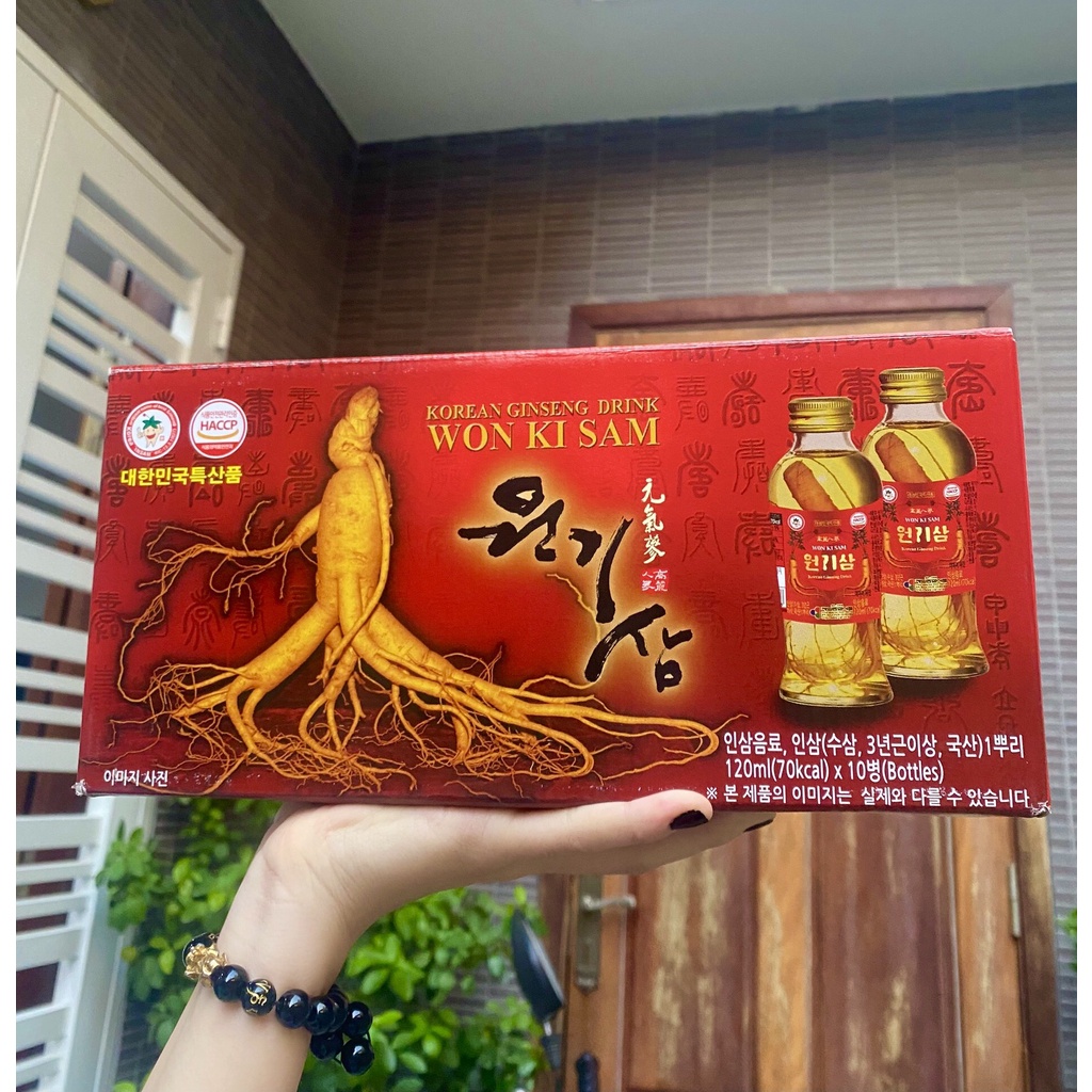 Nước Hồng Sâm Có Củ Won Ki Sam HQ 120ml