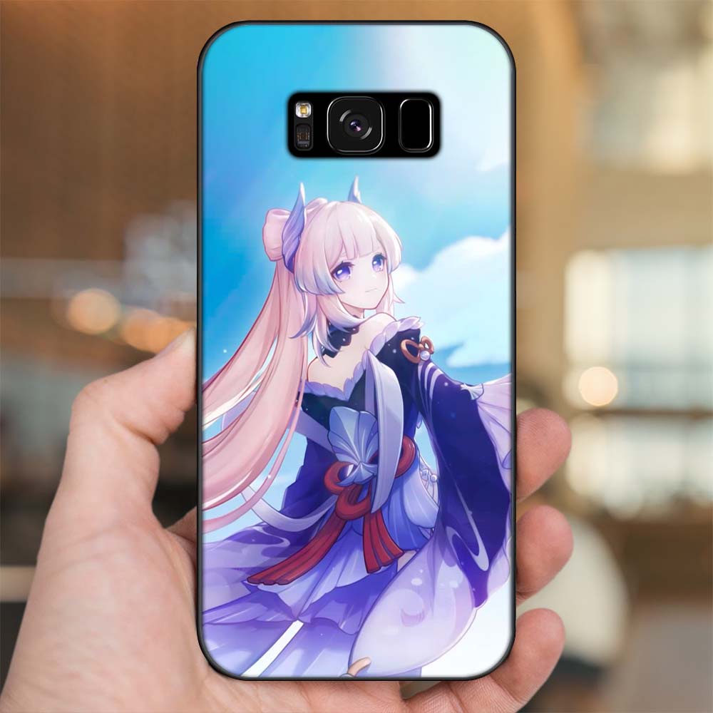Ốp lưng Samsung S8, S8 Plus viền đen in hình Sangonomiya Kokomi Genshin Impact