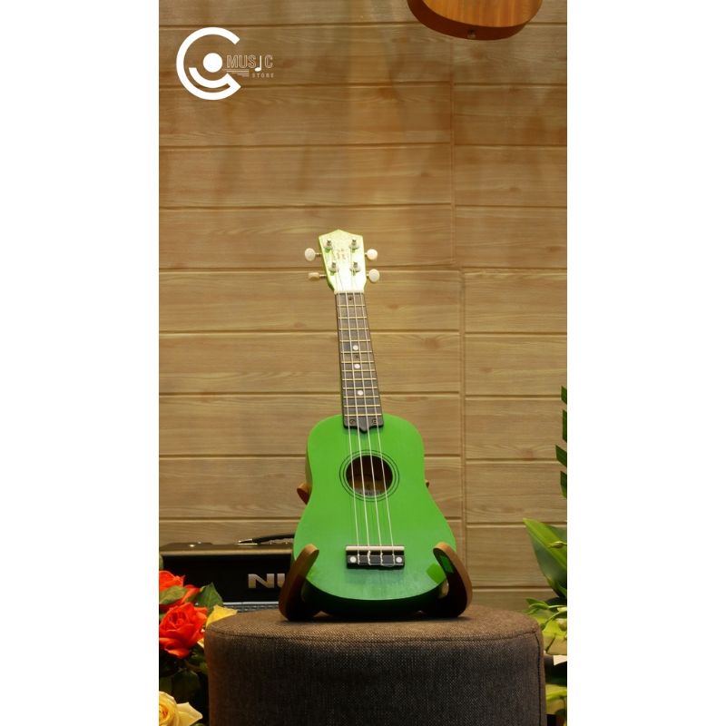 [Siêu Rẻ] Đàn Ukulele Soprano màu xanh lục