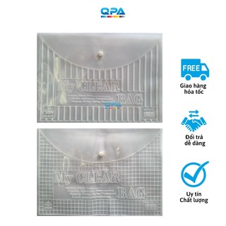 Bìa nút a4 / f4 - my clear bag