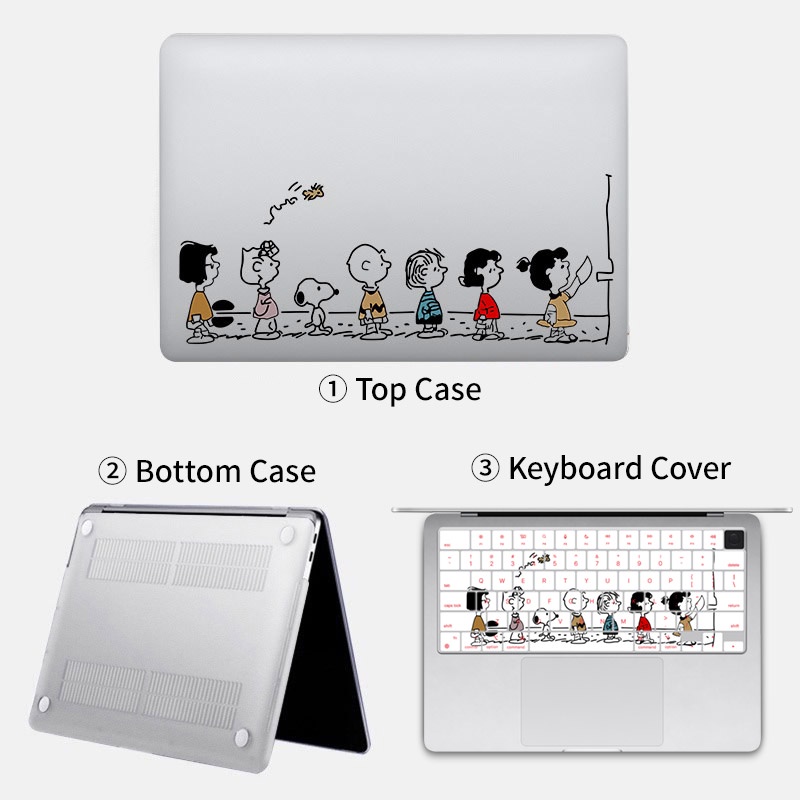 Ốp Máy Tính Bảng Trong Suốt In Hoạt Hình Cho MacBook Air Pro13 16 M1 Chip Pro 14 16 15 Inch Pro13.3 2022 M2 2021 Air 13.6 2022 M2
