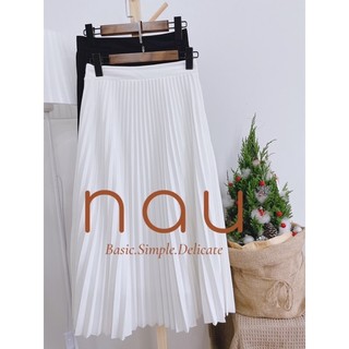 Chân váy xếp li dài