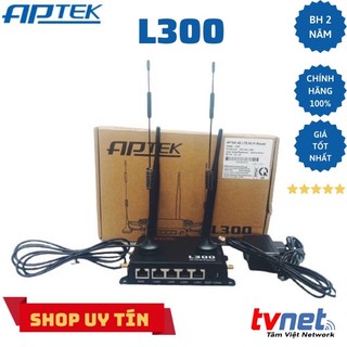 Bộ phát Wifi 3G/4G LTE APTEK L300 tốc độ 150Mbps. 1 WAN + 4 LAN