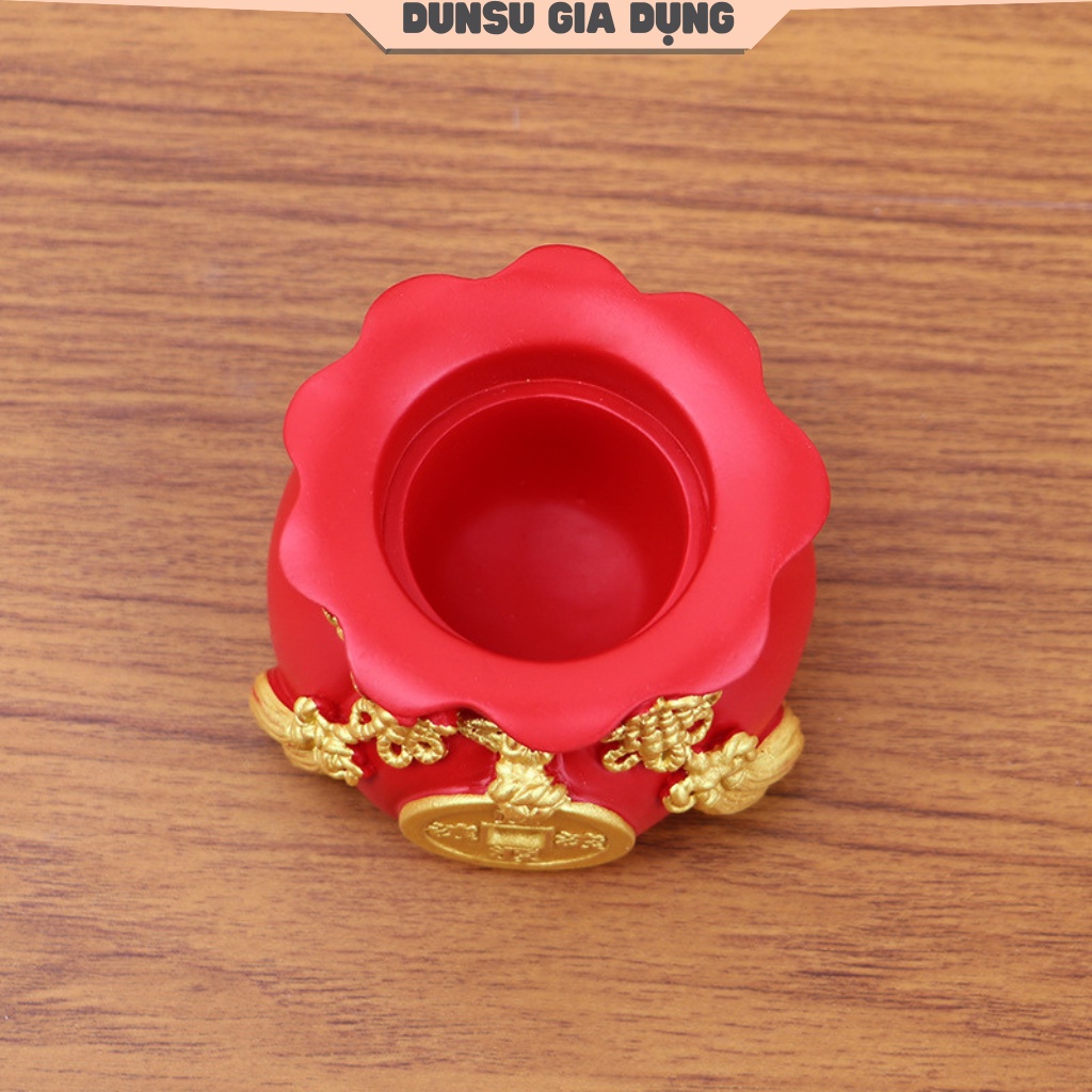 Hũ đựng muối gạo tài lộc túi thân tài may mắn để ban thờ trang trí nhà cửa chum vàng chiêu thần tài