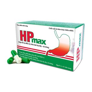 Dạ dày HPMAX-Giúp giảm HP, acid dịch vị, nhanh liền vết loét, hết đau dạ dày - hộp 60 viên