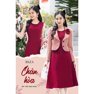 Áo vest dạ và váy sát nách bve651 & bv353