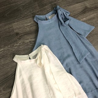 Áo H@BBS yếm tơ cổ cột nơ 2M