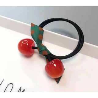 Dây cột tóc cherry đỏ xinh xắn thời trang Hàn Quốc