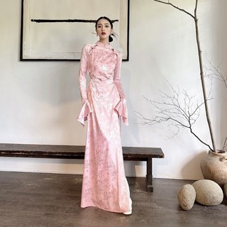   Áo dài cách tân màu hồng ONONMADE Thư Di