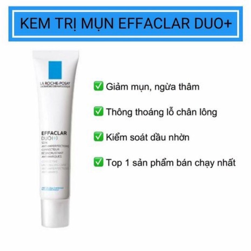 Kem Giảm Mụn Ẩn La Roche Posay Effaclar Duo+/K+ 40ml