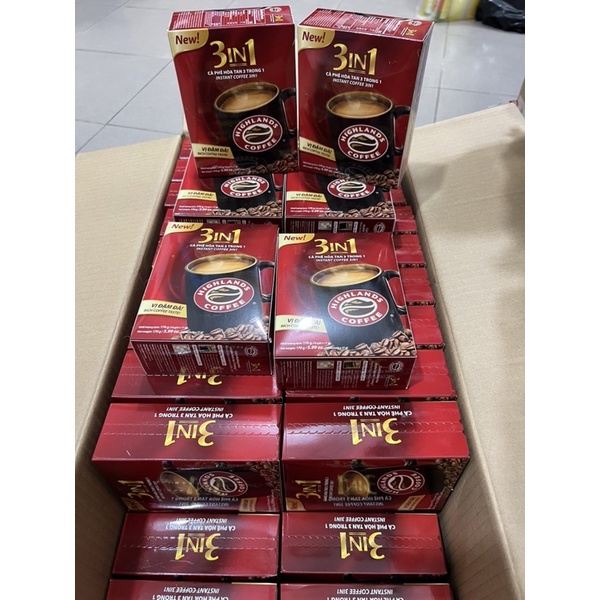 DATE 2025 HỘP 10 gói CAFE HIGHLAND HÒA TAN 170G -GÓI QUÀ TẾT ĐẸP