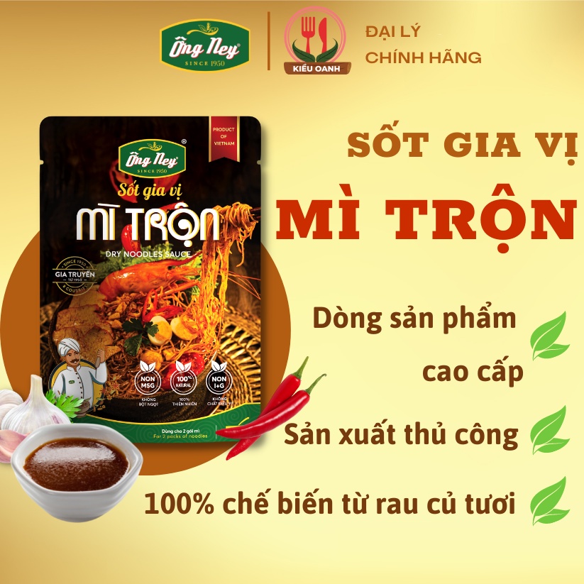 Sốt Mì Trộn Ông Ney trộn mì, hủ tiếu, bún, nui từ rau củ tươi cao cấp