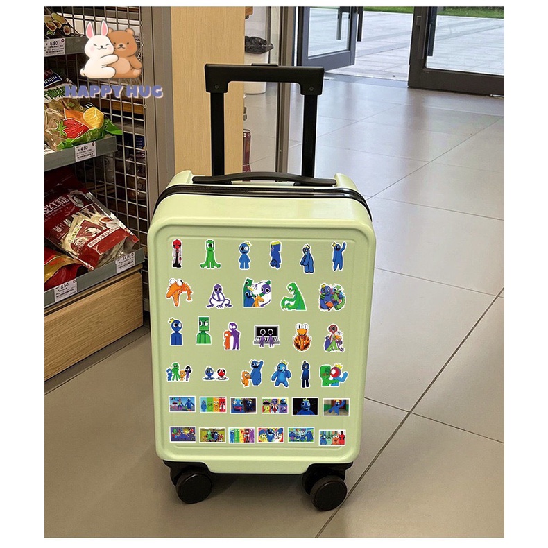 Bộ Sticker Rainbow Friends, Poppy Playtime, Huggy Wuggy miếng dán trang trí hoạt hình dễ thương - Happy Hug