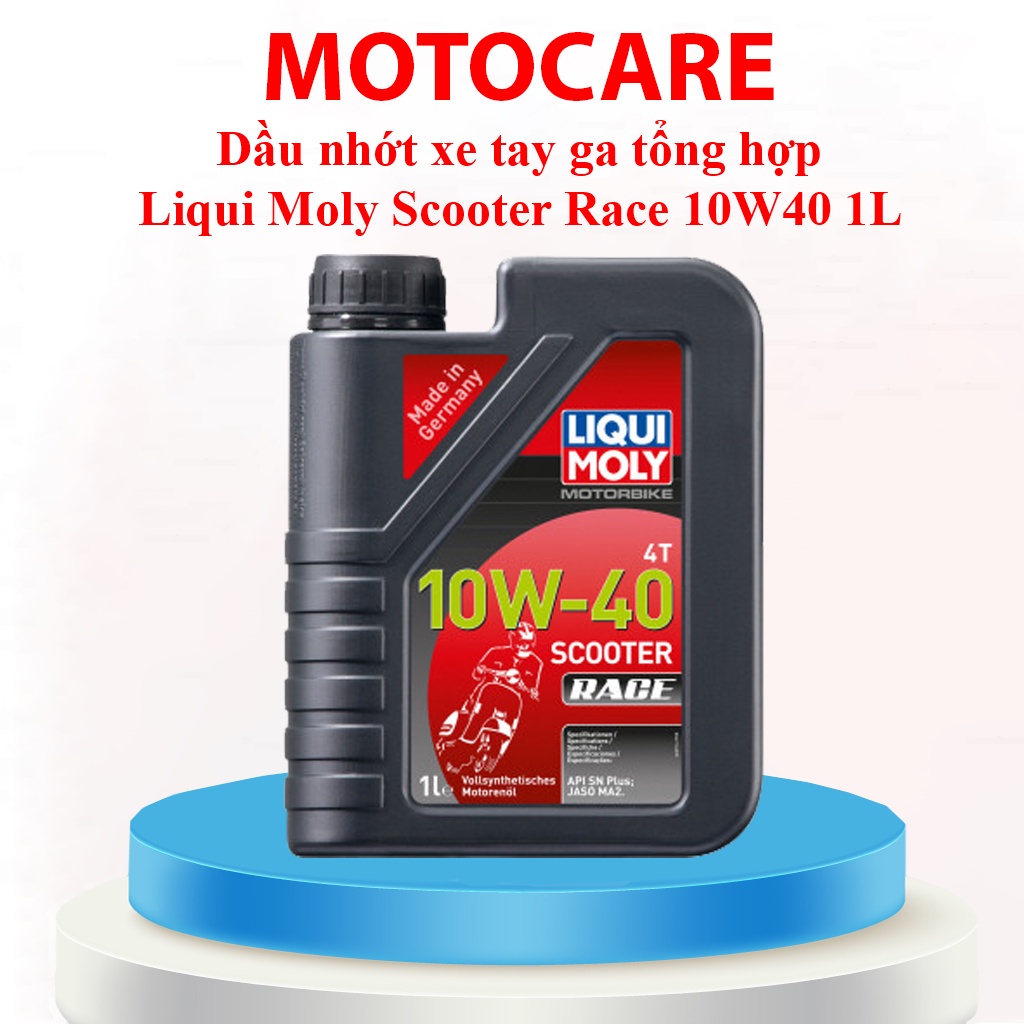 Nhớt xe tay ga tổng hợp Liqui Moly Scooter Race 10W40 1L