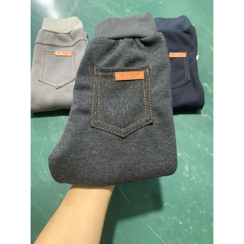 Quần lót lông màu xám đậm đủ size cho bé từ 10-22kg