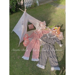 Pijama caro hồng