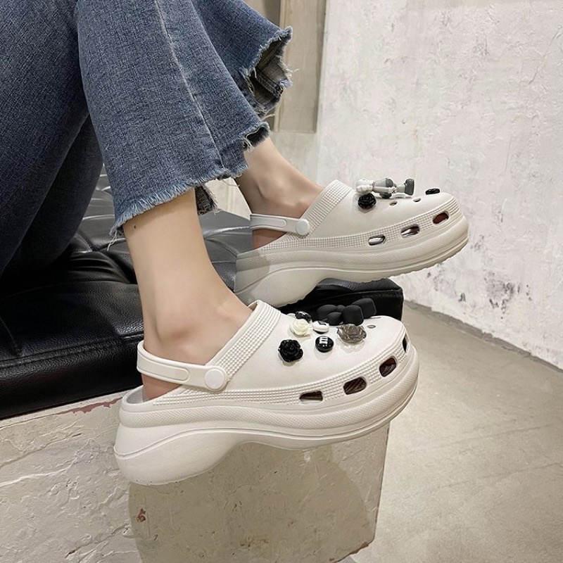 Dép sục croos - dép siêu nhẹ tăng chiều cao thêm 4cm hình dán